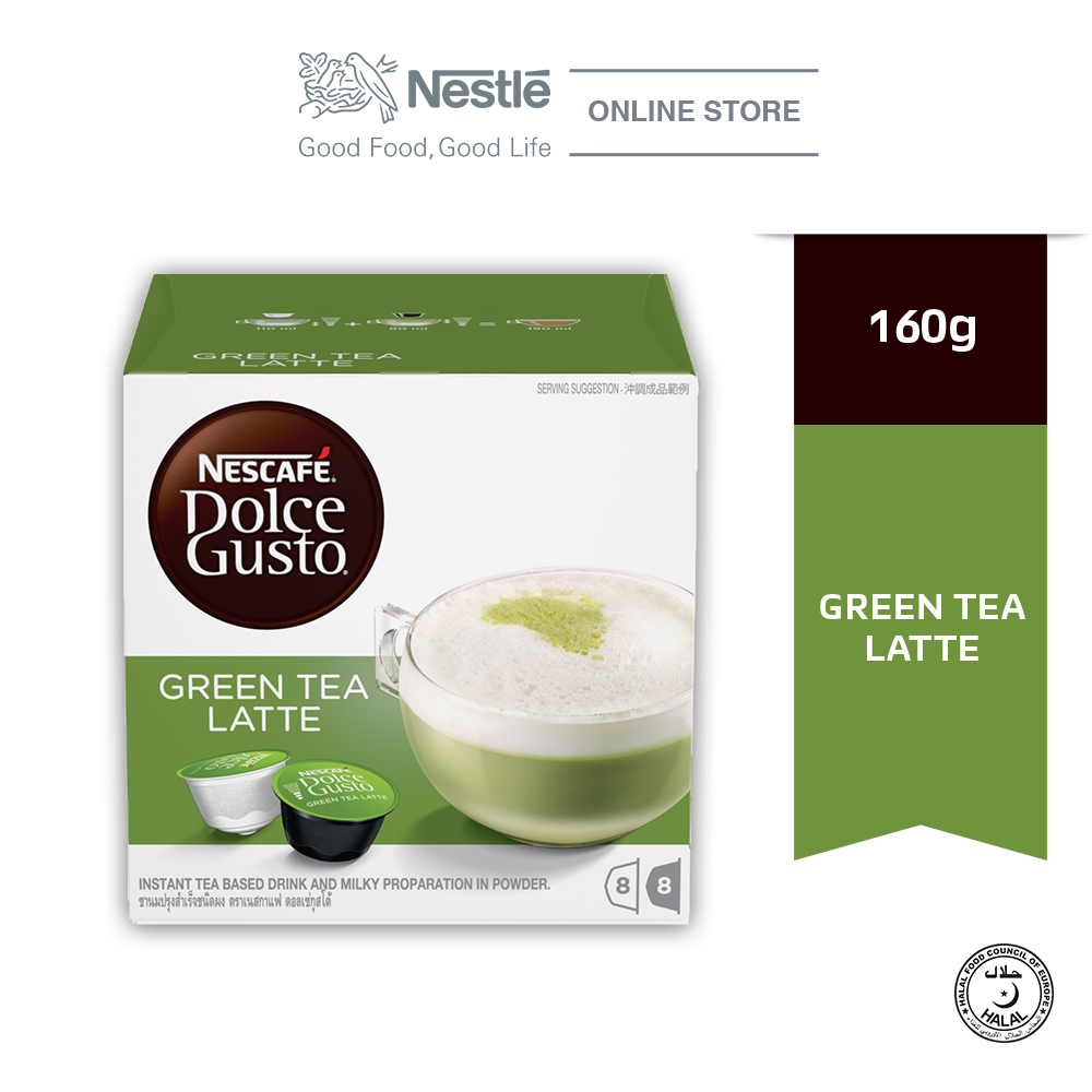 NESCAFE Dolce Gusto Green Tea Latte 16 Capsules Per Box