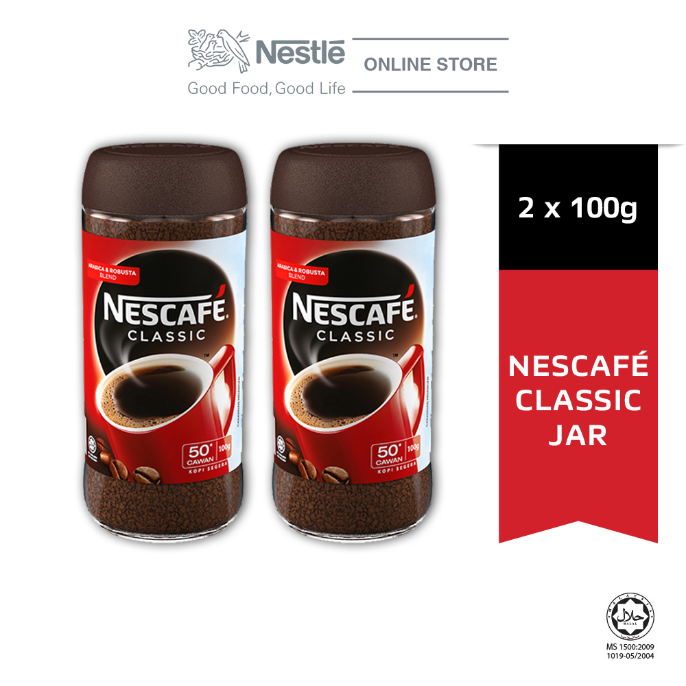 NESCAFÃ‰ CLASSIC Coffee Jar 100g x2 jars