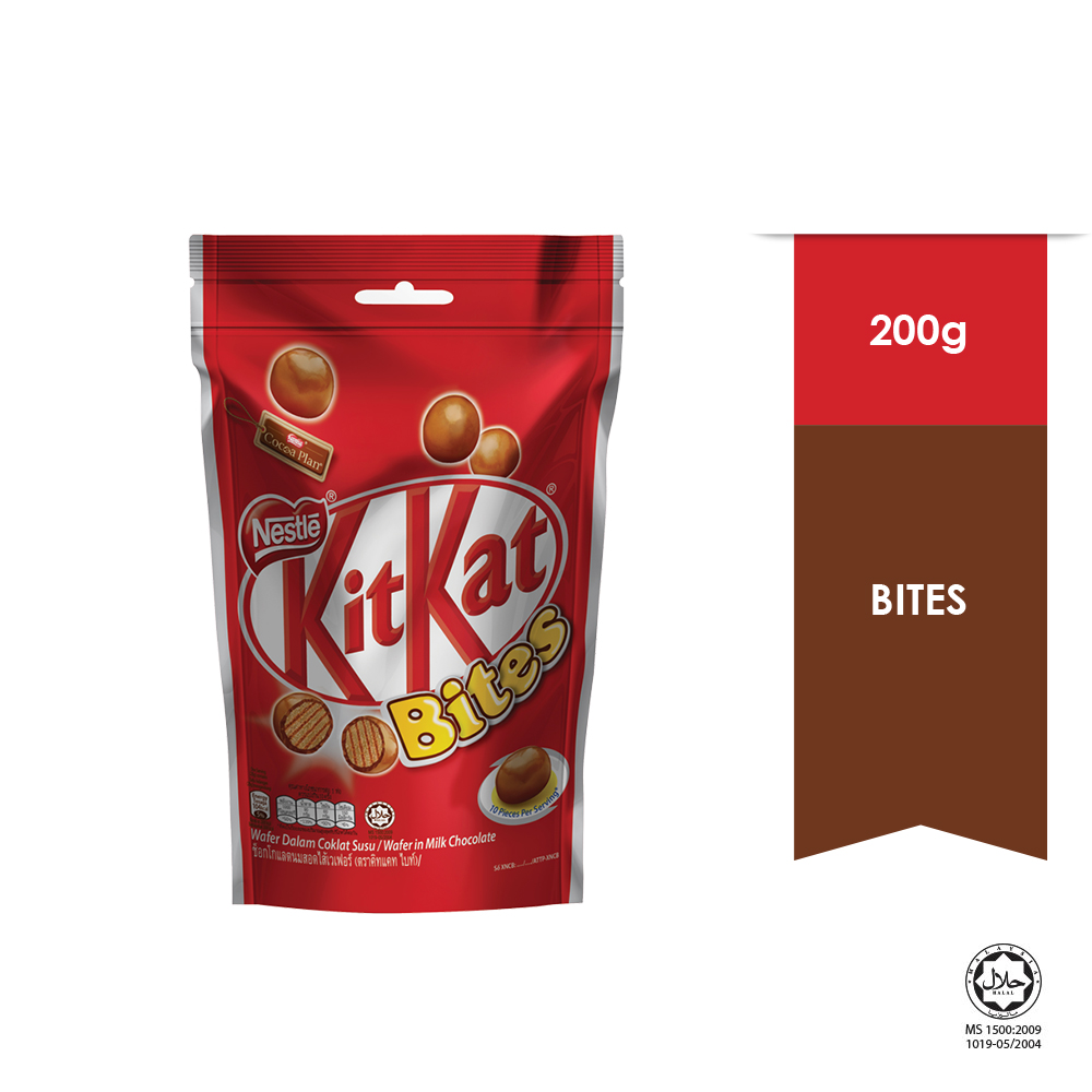 Nestle KITKAT Bites Special Bundle 1 (KITKAT Bites 200g and Chocolaty ...