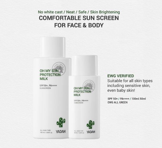 YADAH Oh My Sun Protection Milk 30ml White New PGMall