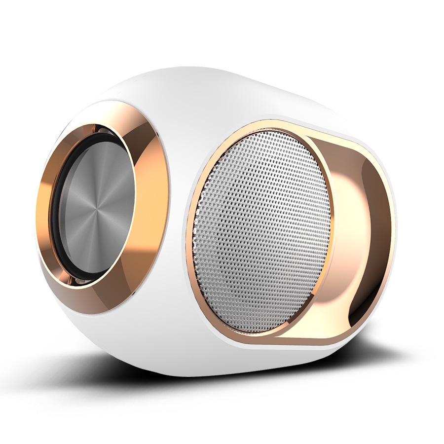 Mini wireless small golden egg bluetooth speakerHigh-End Wireless Speaker -108 dB White | New PGMall