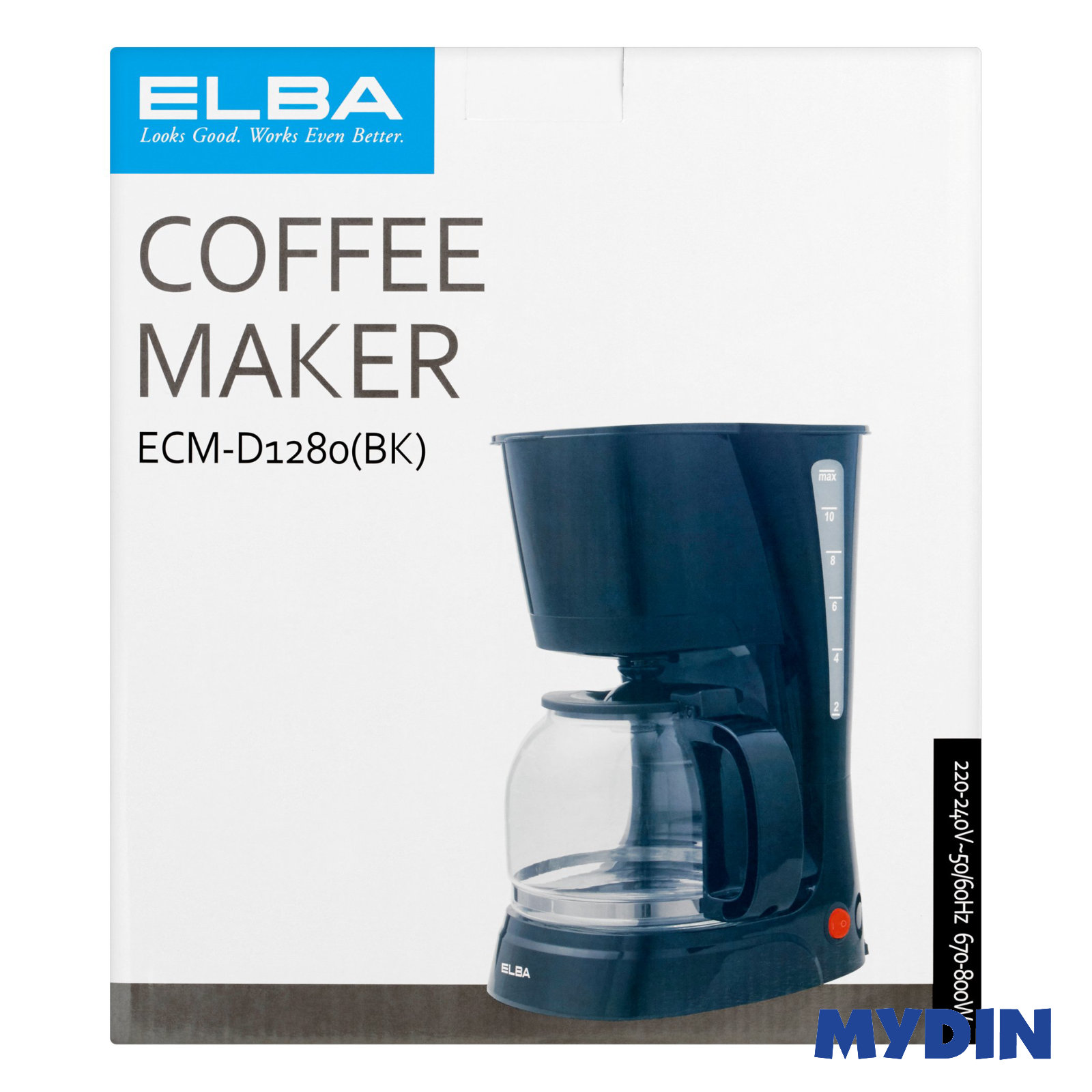 Elba Coffee Maker 1 25l Ecm D1280 New Pgmall