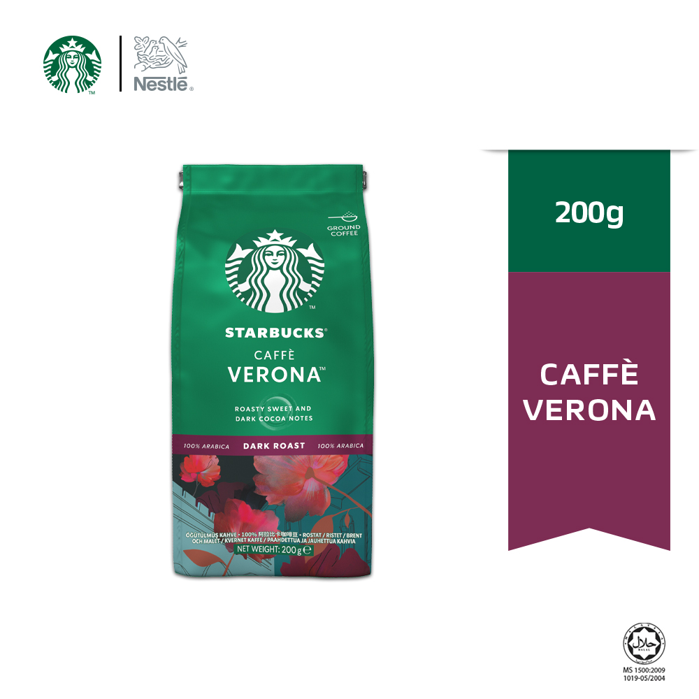 STARBUCKS Dark Roast Caffe Verona 200g Coffee New PGMall