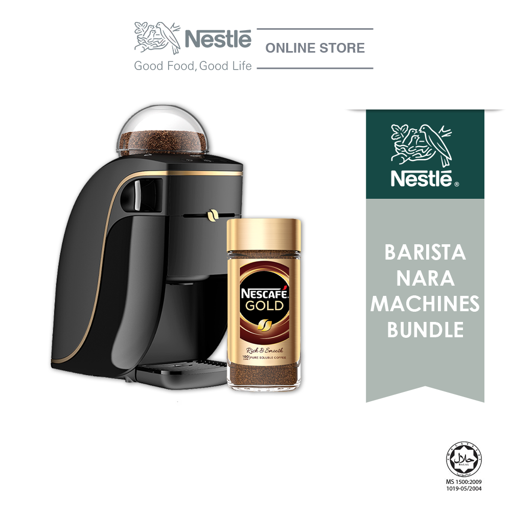 NESCAFE Gold Barista Machine Nara & NESCAFE GOLD Original 200g Jar