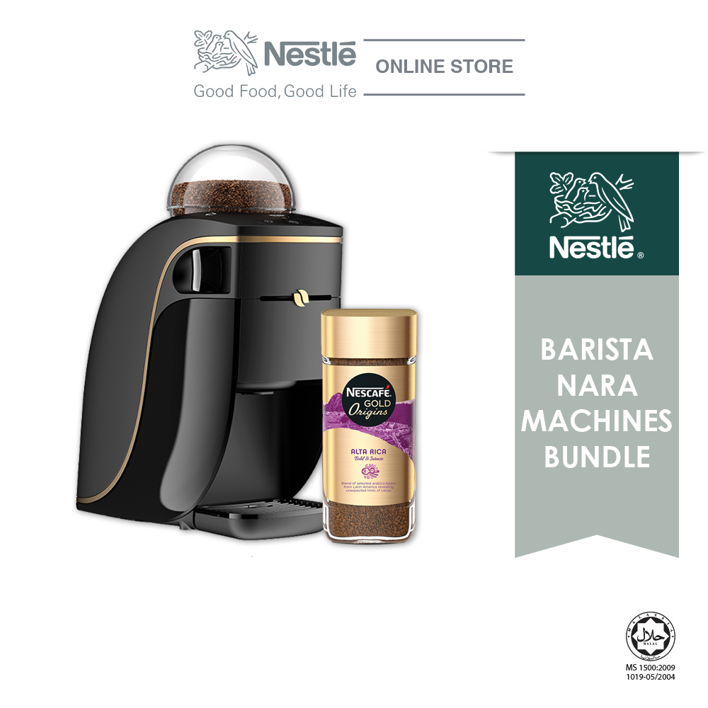 NESCAFE Gold Barista Machine Nara & Nescafe Gold Alta Rica Jar100g Bundle