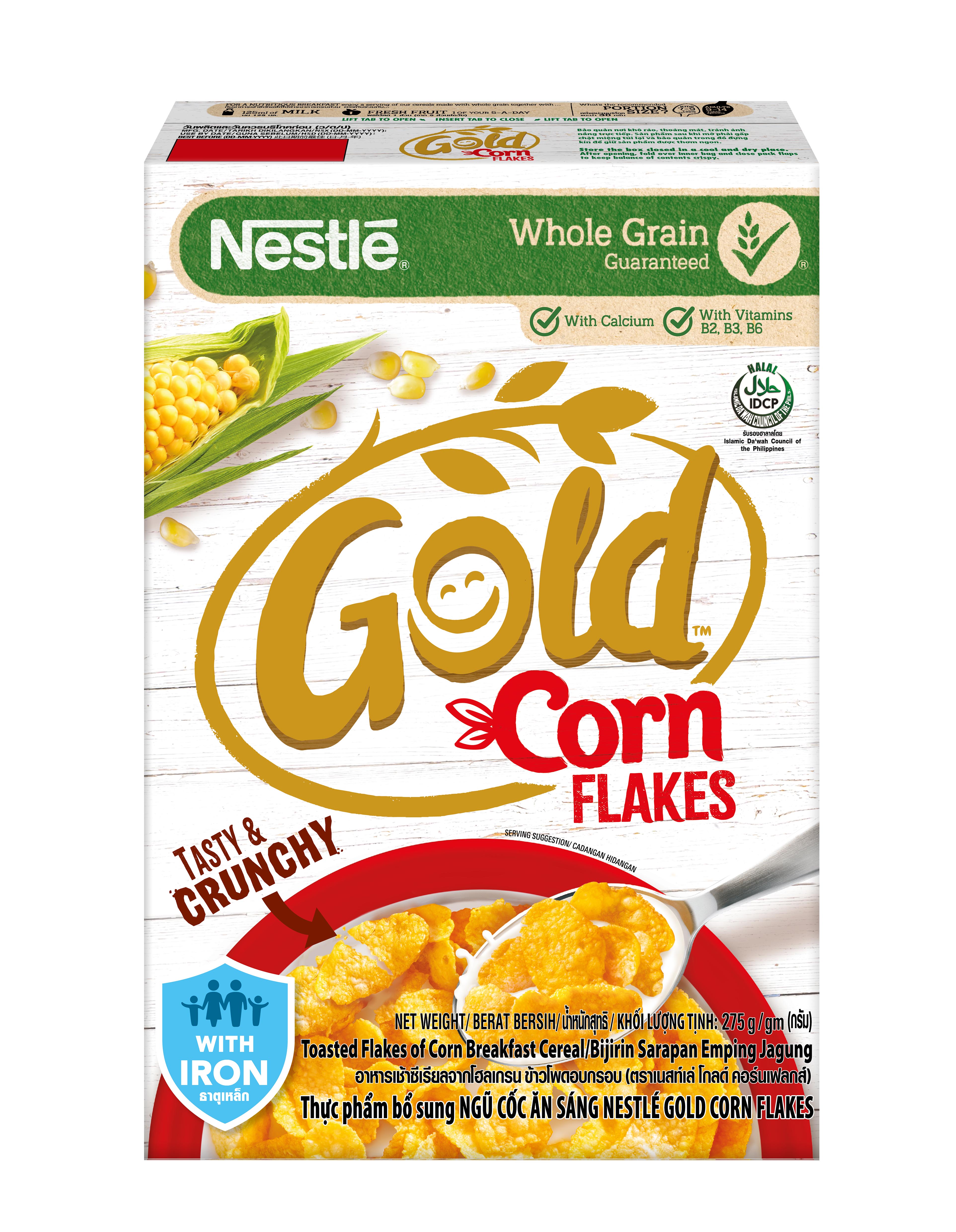 NESTLE GOLD Cornflakes 275g Bundle of 3 Boxes