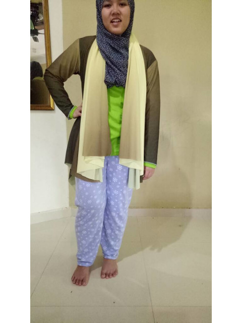 cardigan tudung 2 in 1 TP-355001