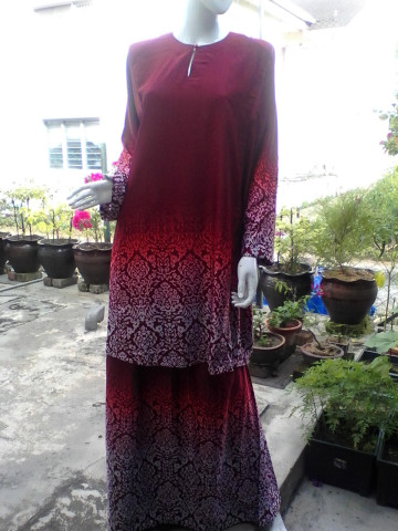 Photo 2 of Baju kurung TP-392001 Baju kurung pesak dan kain johor