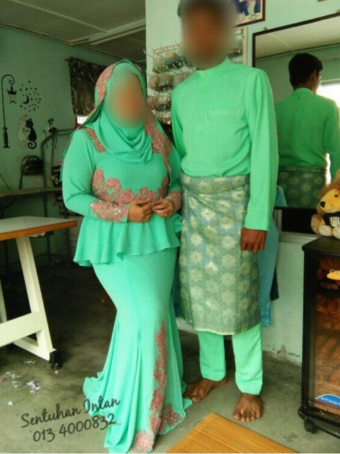 Baju Pengantin Peplum + Kain Panel - Wanita SI-00002