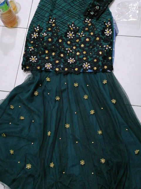 Kurung moden tambah beeds TP-950001