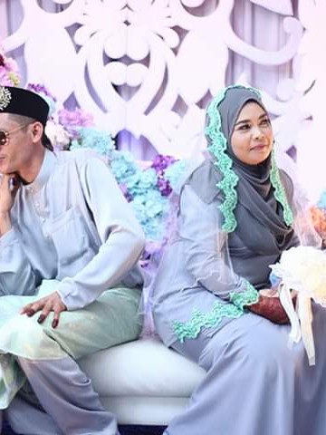 Photo 3 of Baju Nikah / Tunang NMY-569002NK Baju nikah berlace, manik, labuci dan veil. Set lengkap pengantin lelaki dan perempuan.