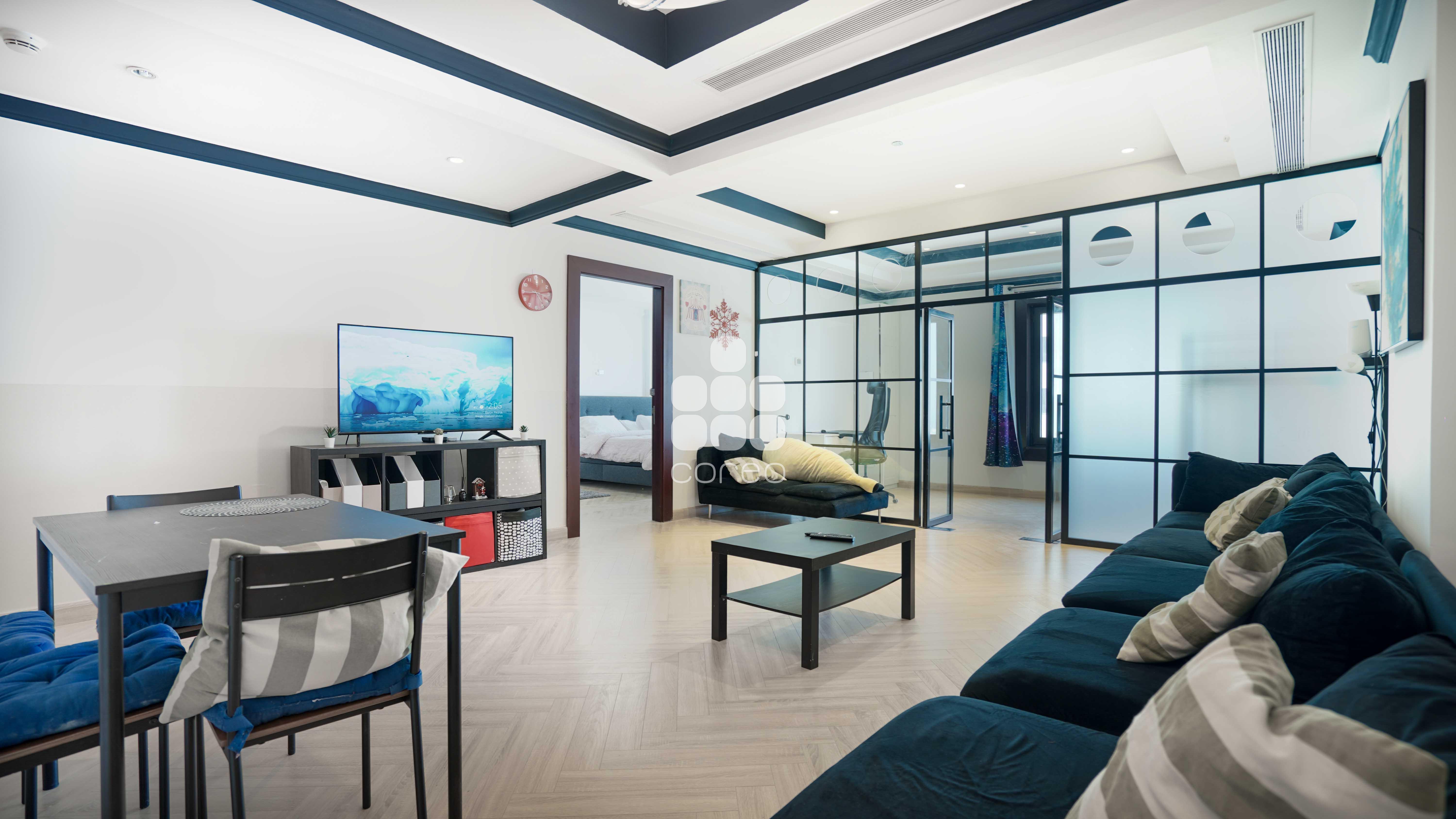 1BR + OFFICE | SIDE MARINA VIEW | STYLISH LIVING