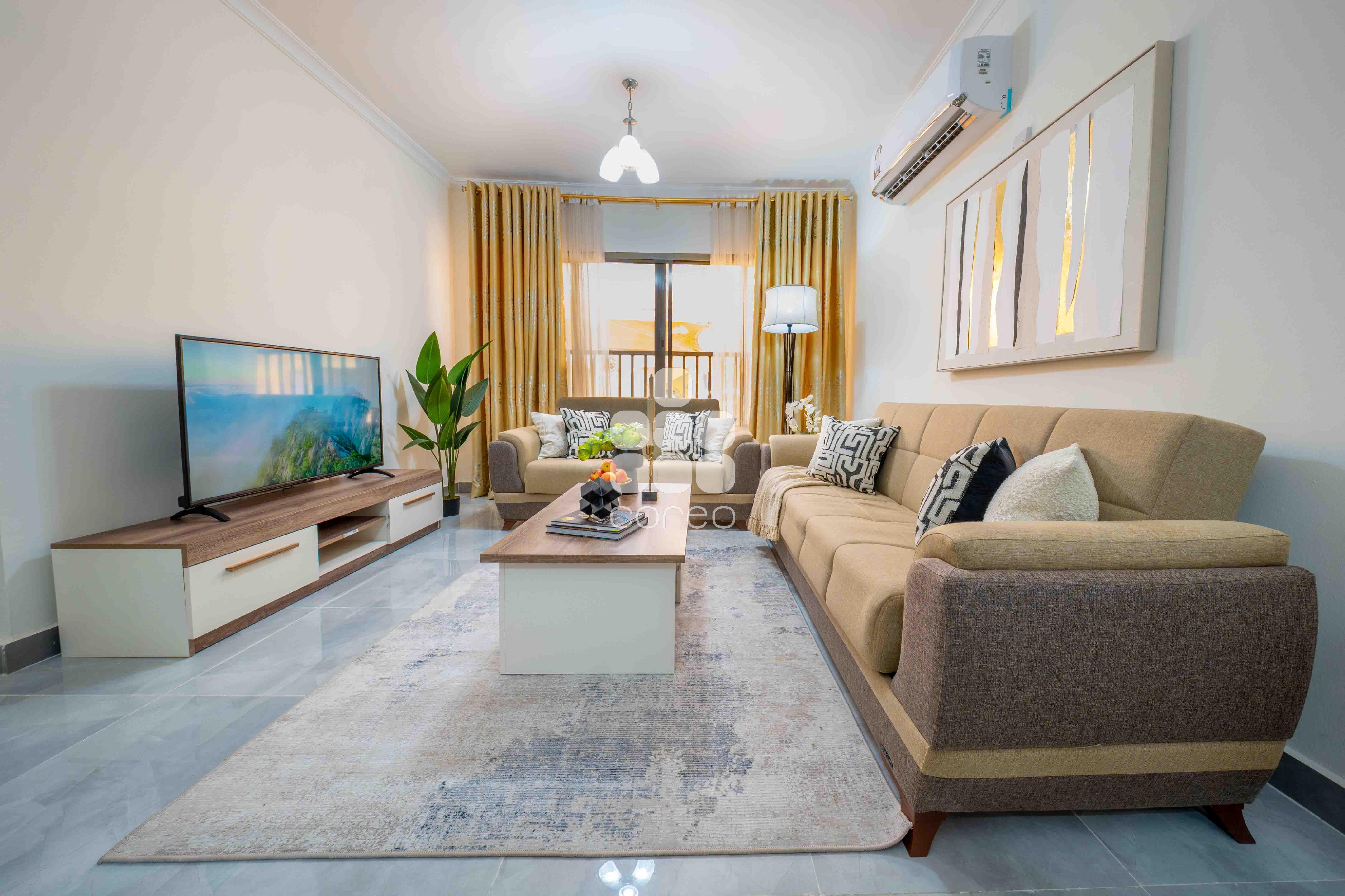 MODERN FF 2BR APART | FOR SALE IN GATED COMPOUND