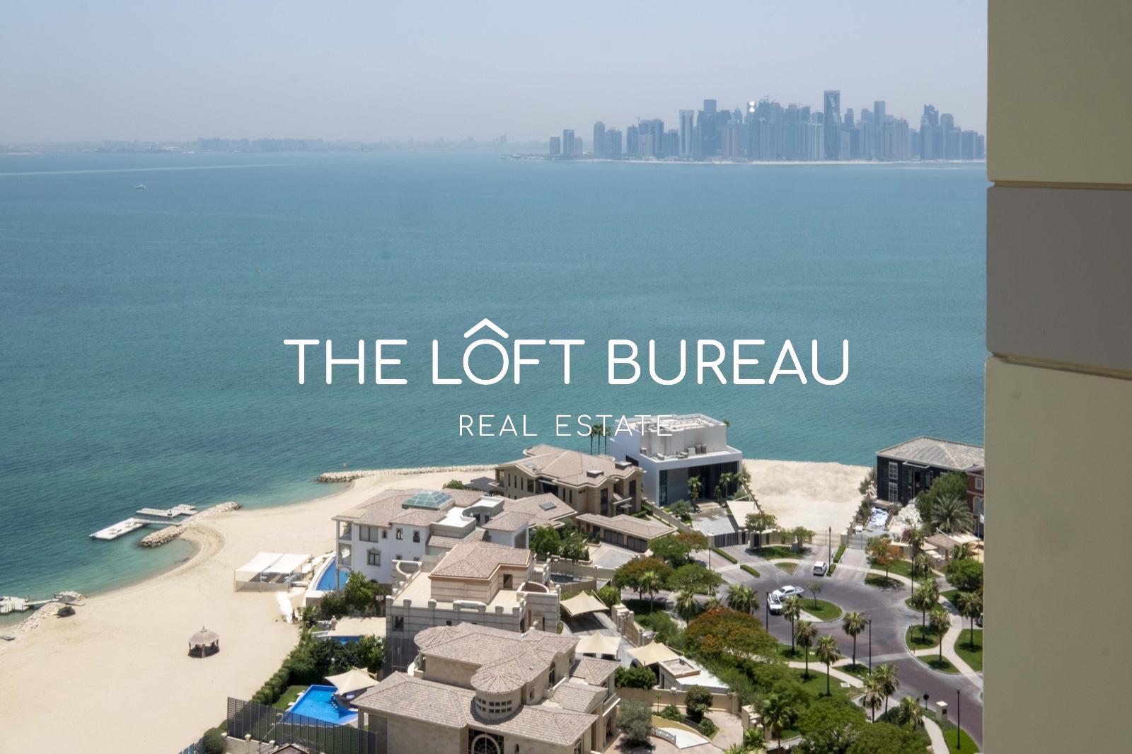 Bills Included! 1BR with Direct Sea View! Balcony! - Apartment in Viva Bahriyah