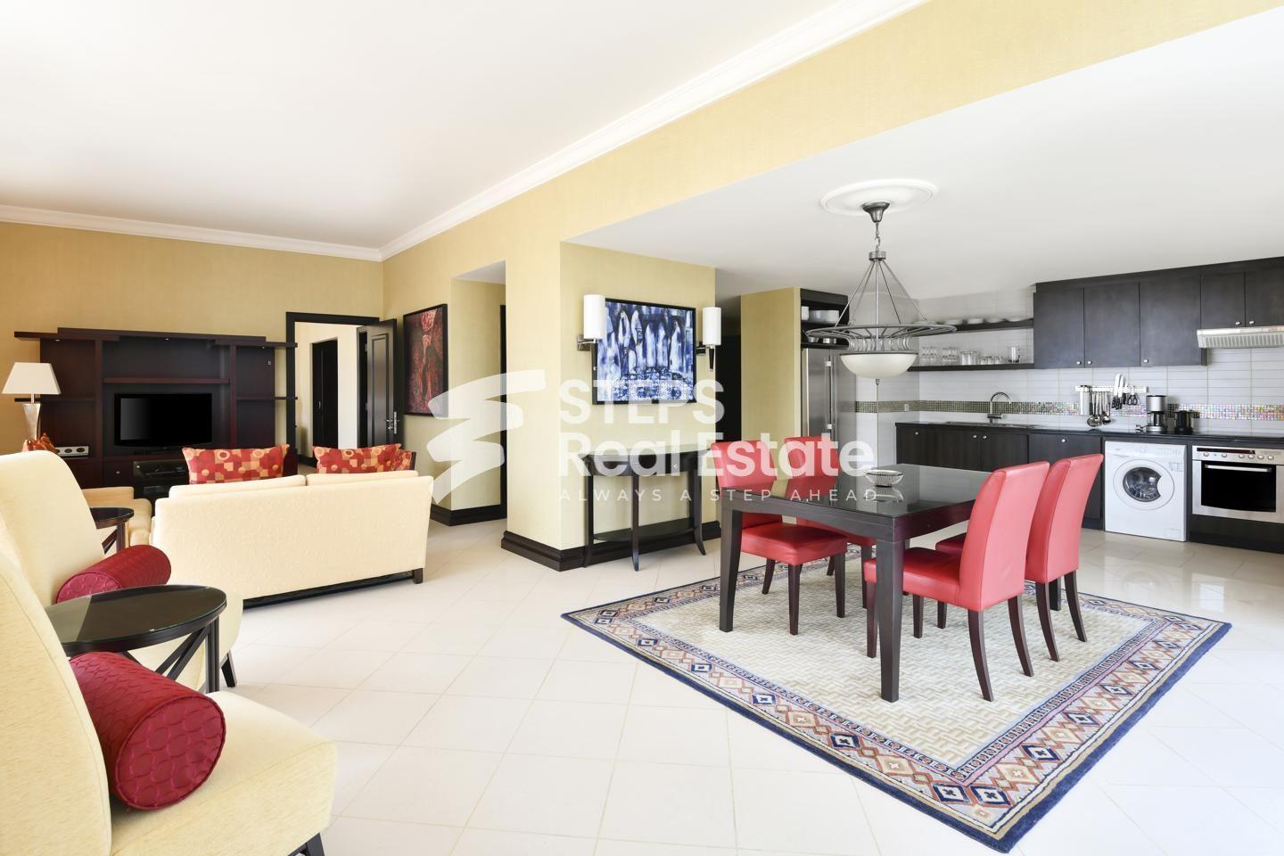 3BHK Serviced Apartment with Bills Included - Apartment in Al Shatt Street