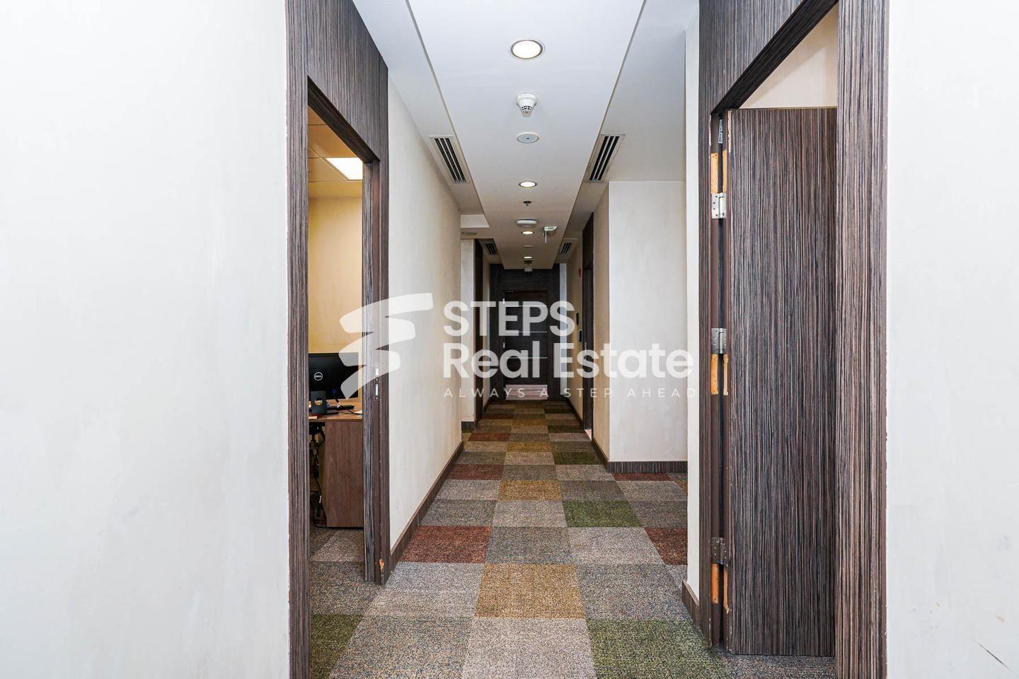 Fully Partitioned Office in Al Sadd | 2 Months GP - Office in Al Sadd Road