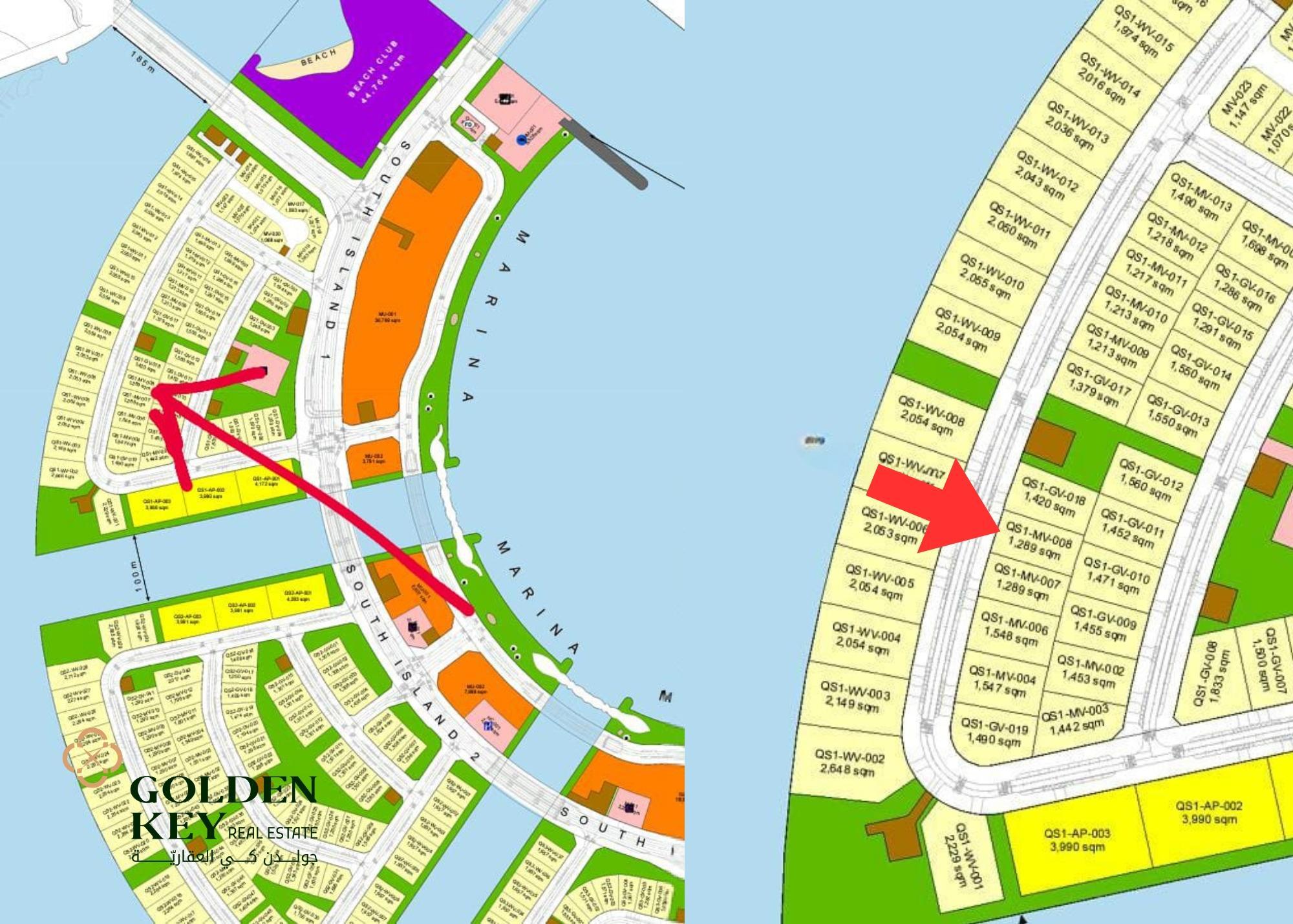 Prime Land location in Qetifan Island Sea view