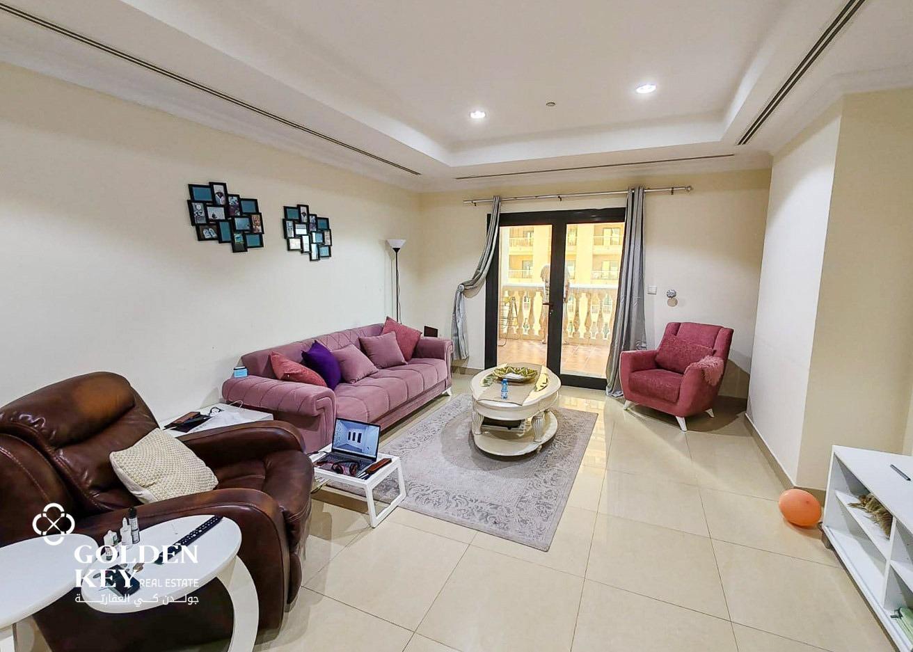 Furnished 2BHK w/ Balcony for Rent | Pool View