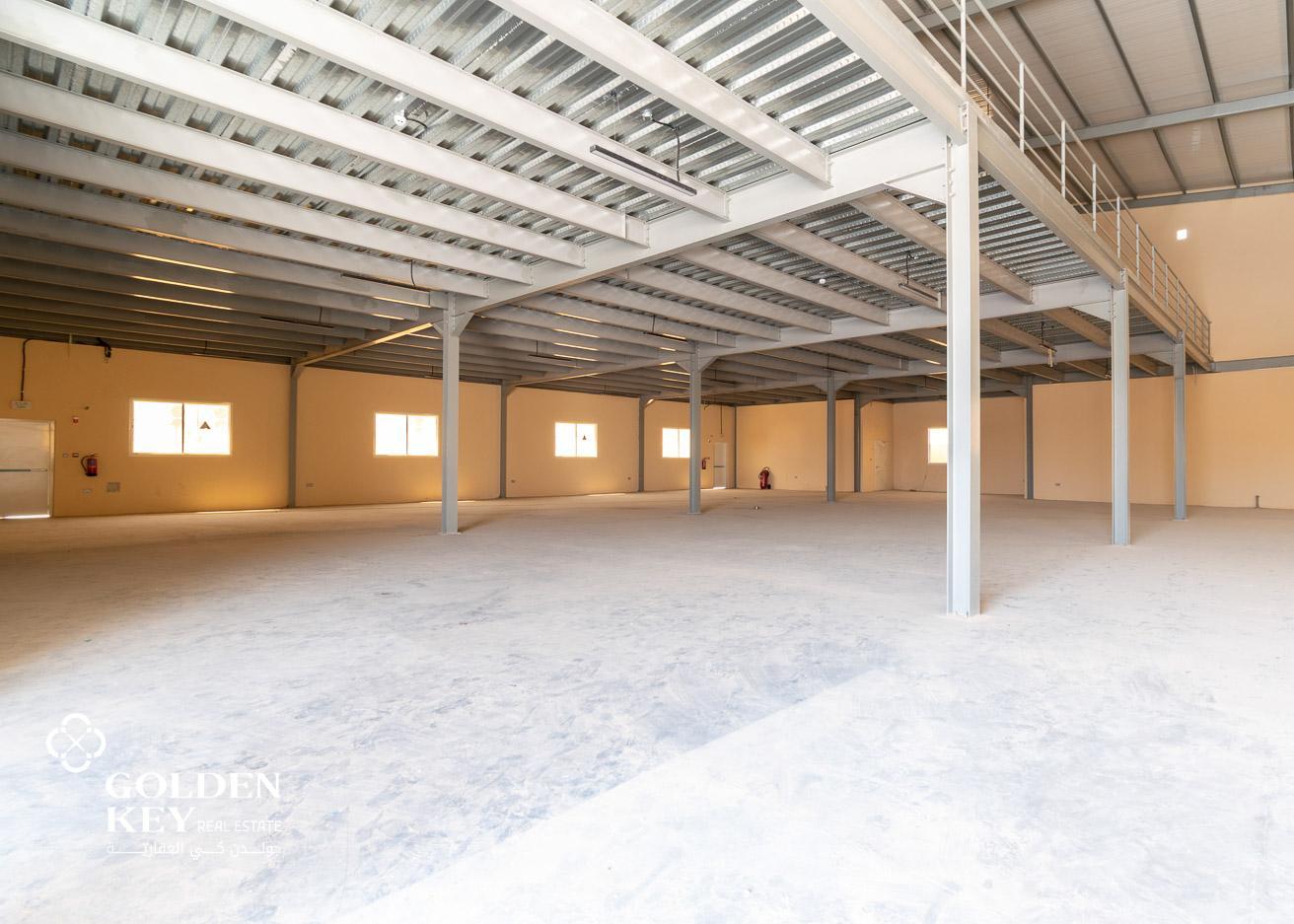 General Warehouse +Mezzanine ✅ Birkat Al Awamer