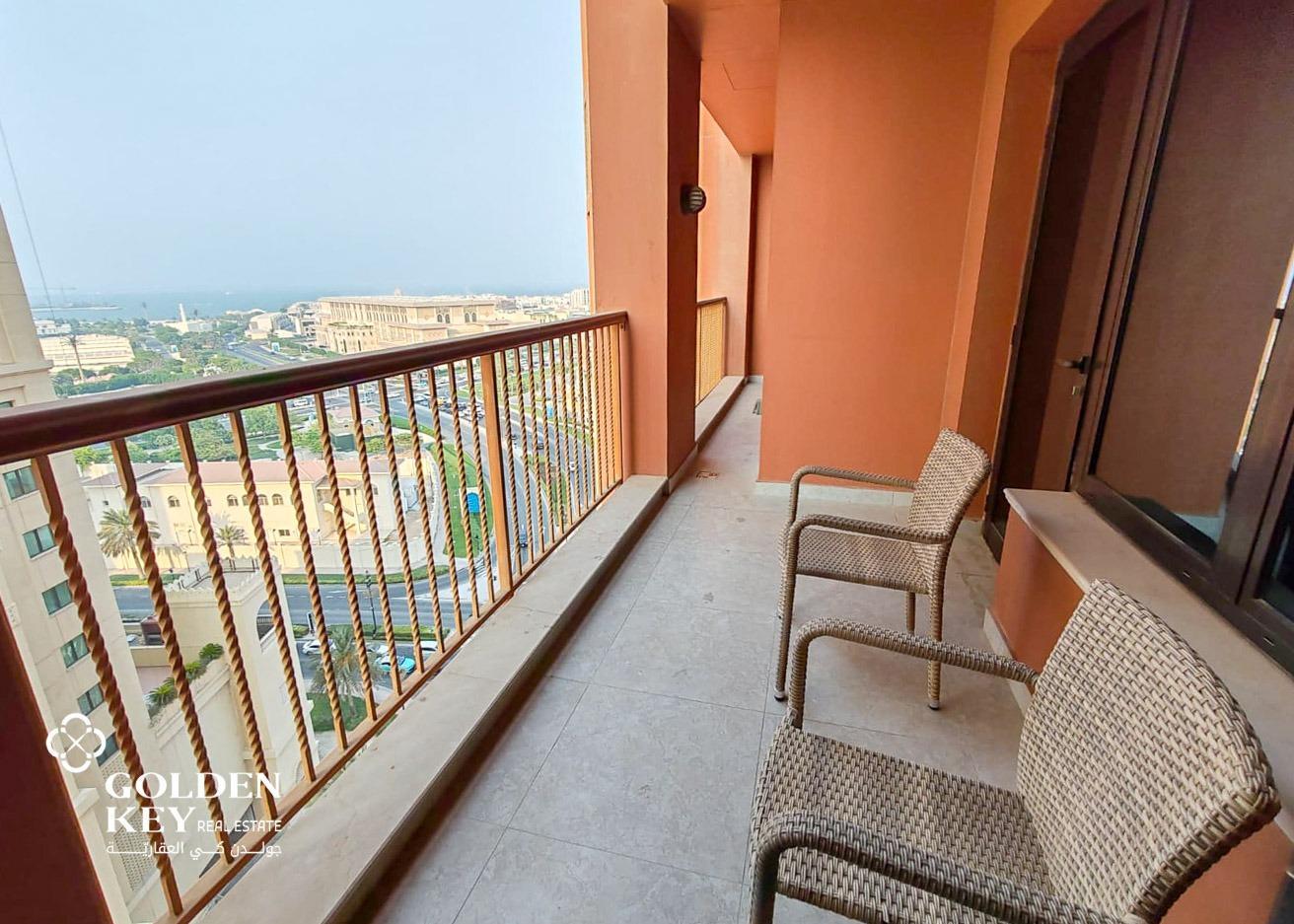Furnished 2BR with Balcony for Rent | Porto Arabia