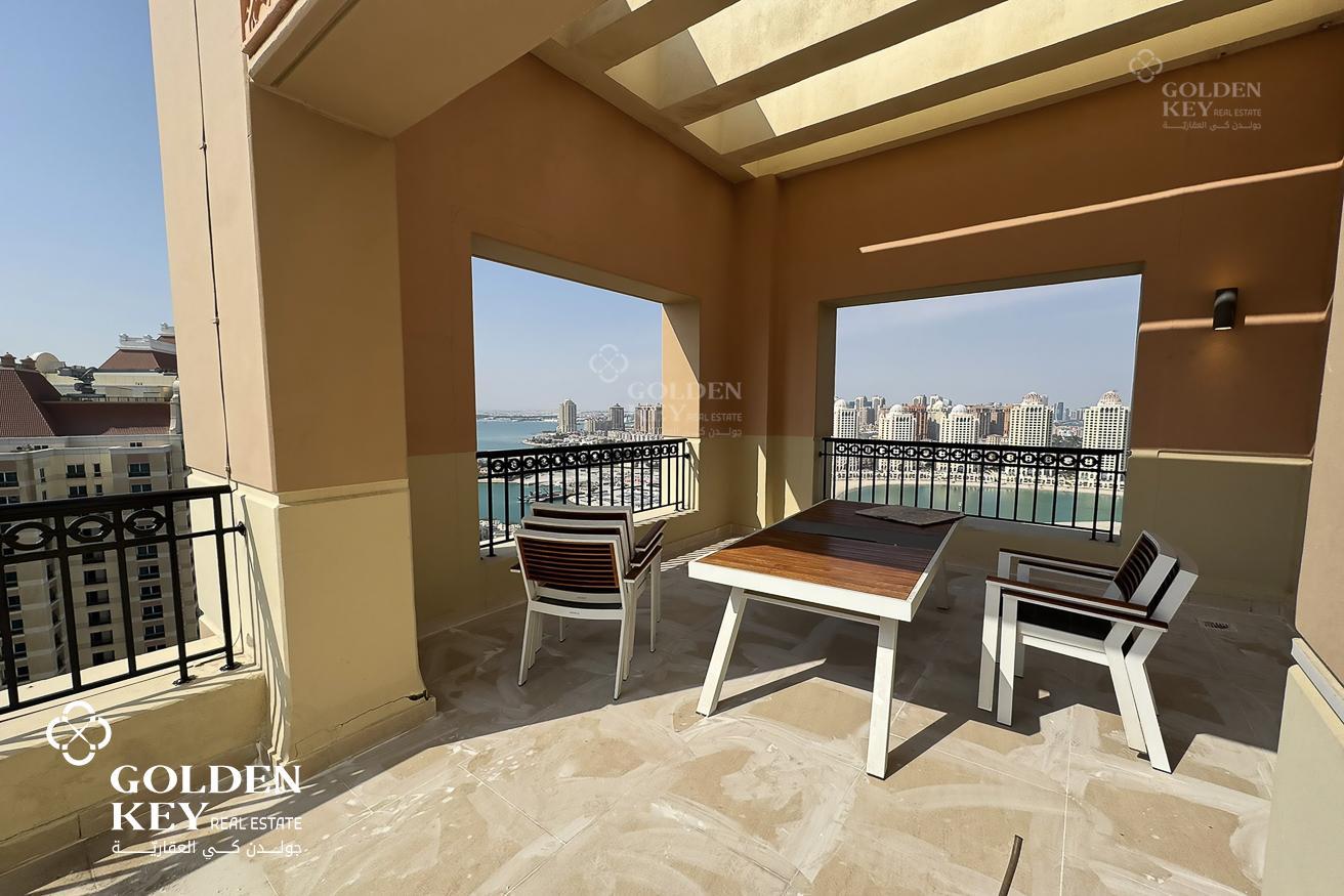 Terrace+ Balcony ✅ Including Bills ✅ Marina View - Penthouse in Viva Bahriyah