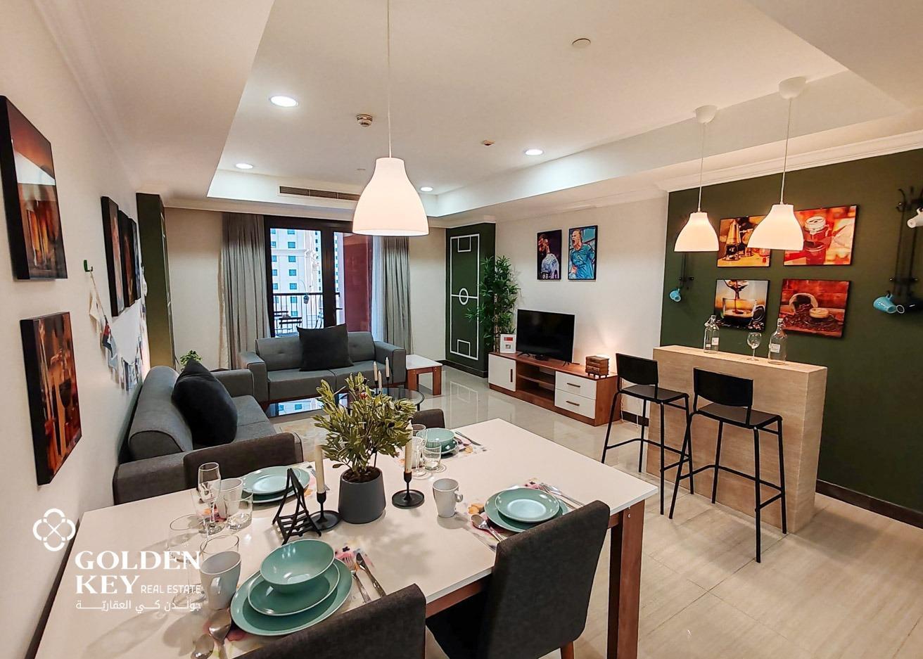 Furnished 1BHK w/Huge Balcony for Rent| The Pearl
