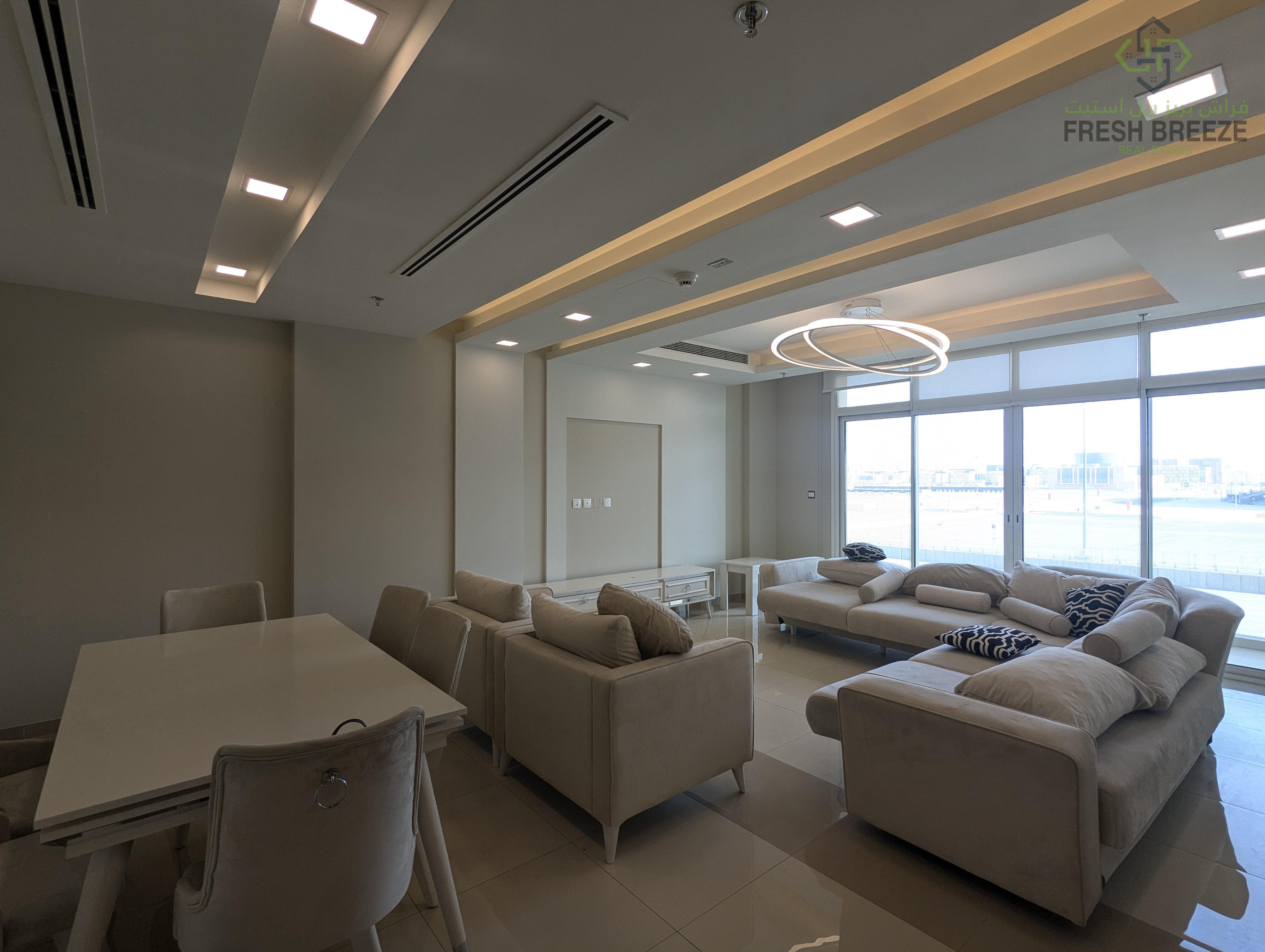 Elegant 3BHK in Lusail | Balcony with Iconic View - Apartment in Al Erkyah City