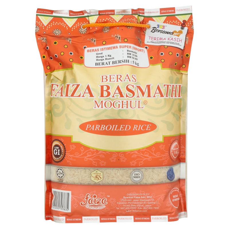 Pakej Beras Faiza 5kg X 4 Mohbeli