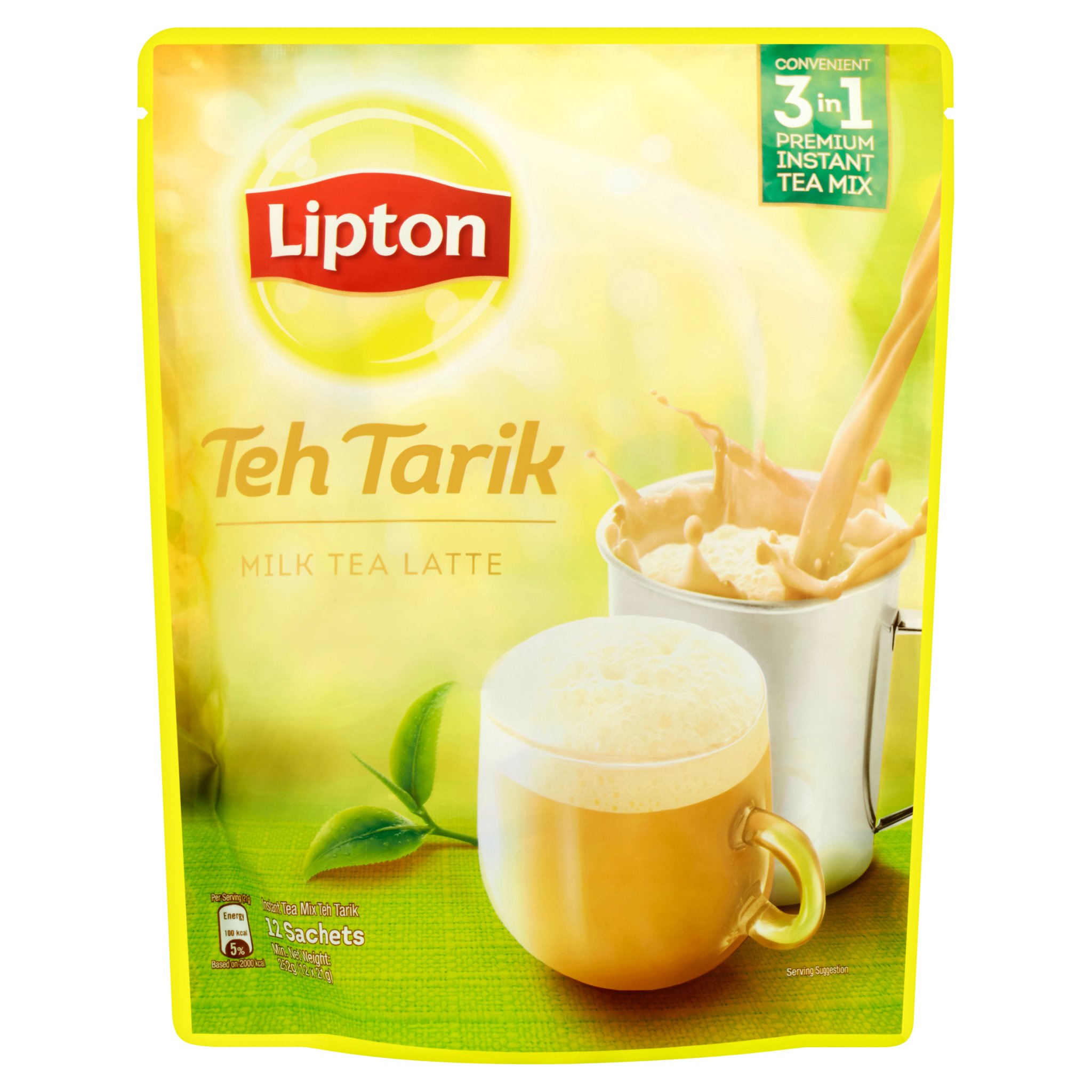 Lipton Teh Tarik Milk Tea Latte 12 x 21g (252g) – Mydin Express (Hypermart)