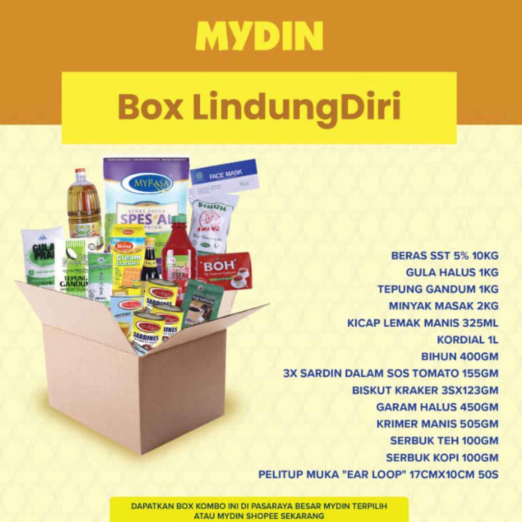 Lindungi Diri Box Combo 14 Items Mydin Express Hypermart