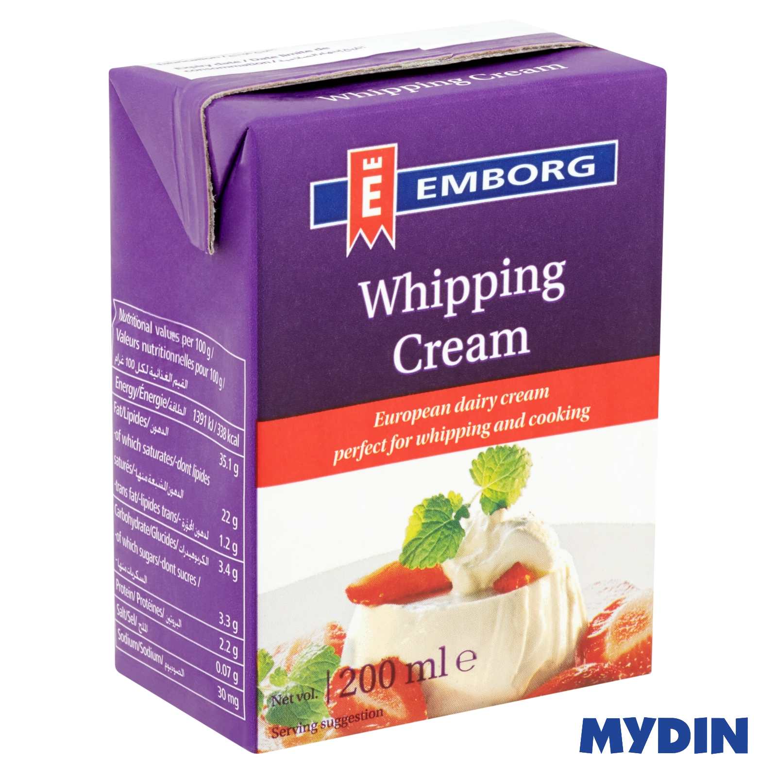 Whipping Cream (200ml) Mydin Express (Hypermart)