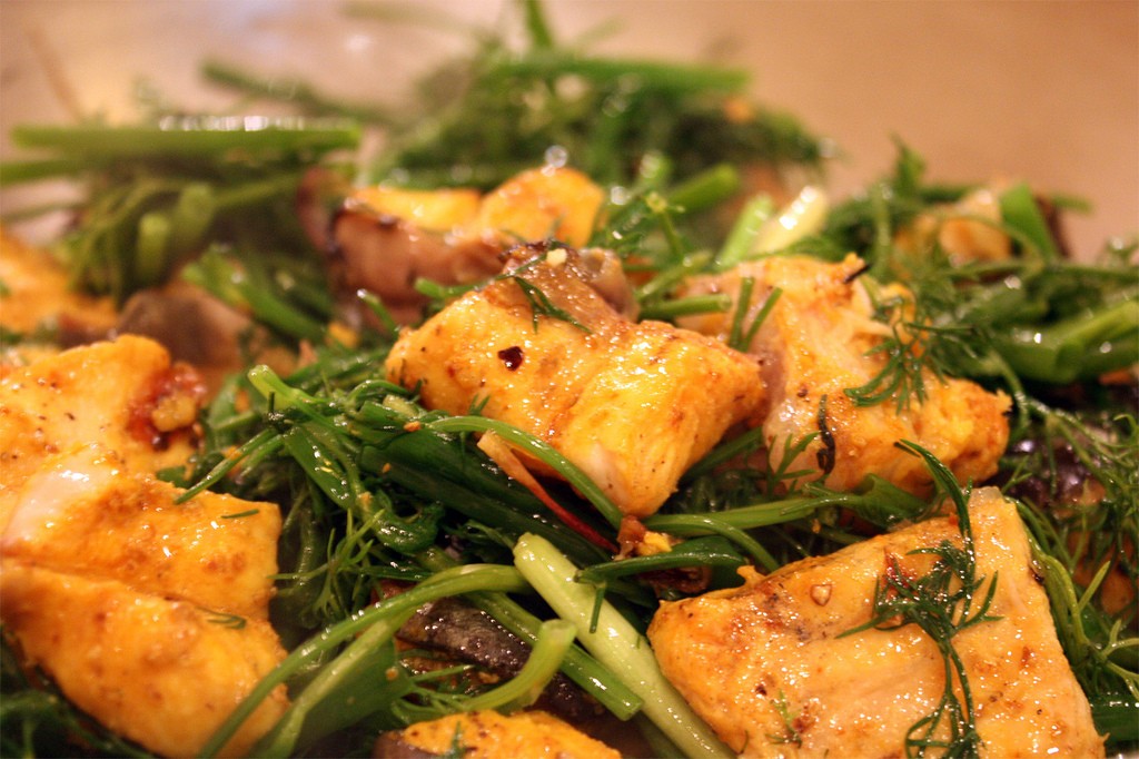 La Vong grilled chopped fish