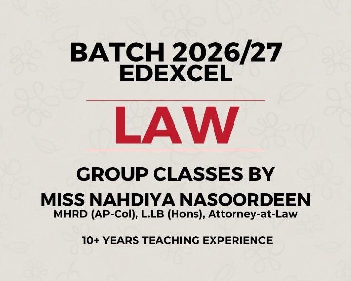 A/L Law classes 