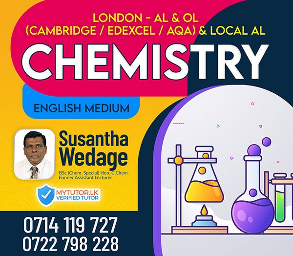 Chemistry (AS/AL/OL) Cambridge/Edexcel/AQA/Local - English medium