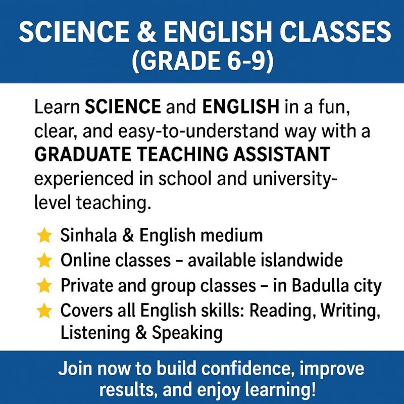 Improve Grades with Focused English / Science Tuition (Grade 6–9)