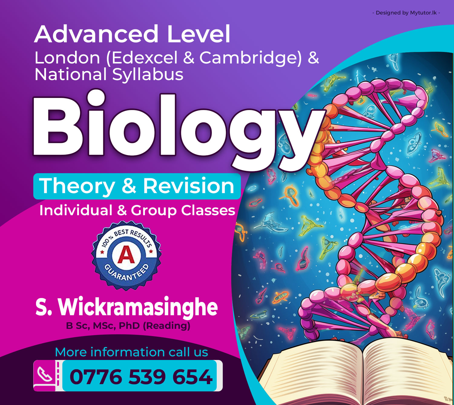 Biology Classes (English Medium) by a Lecturer (GCE A Level, Cambridge, Edexcel) Home visits Online Group