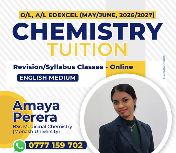 O/L & A/L Chemistry Tuition - Edexcel