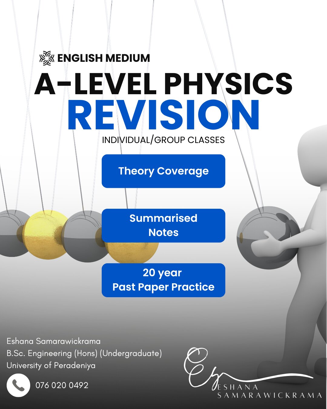 Advanced Level English Medium Physics Revision