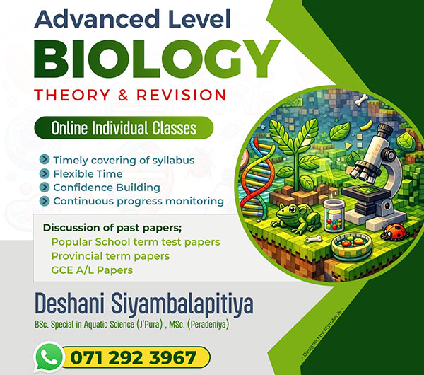 Biology Classes - English Medium - Theory and Revision