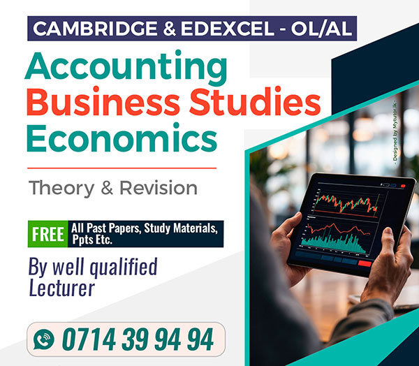 ACCOUNTING, ECONOMICS, BS - EDEXCEL & CAMBRIDGE EXAMS