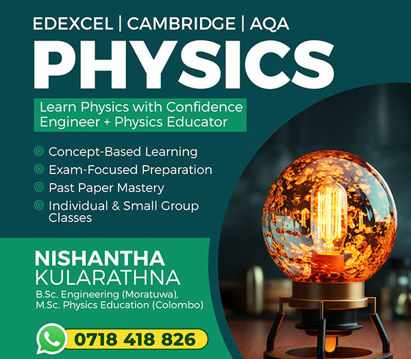 Physics Classes for Cambridge / Edexcel / AQA 