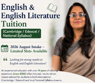 English & English Literature Tuition (Cambridge / Edexcel / National Syllabus)
