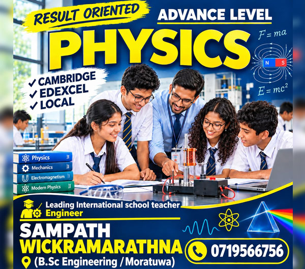 A/L, O/L Physics English Medium Classes