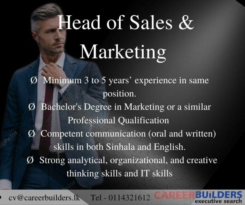 Head of Sales & Marketing - Career Builders (Pvt) Ltd