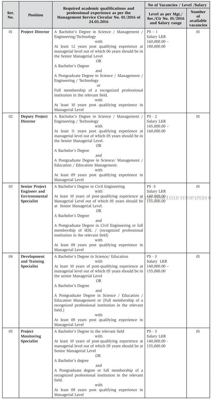 Management Assistant, Office Assistant, Driver, Project Secretary, Information & Communication Technology Officer, Financial Specialist & more Vacancies - Ministry of Education