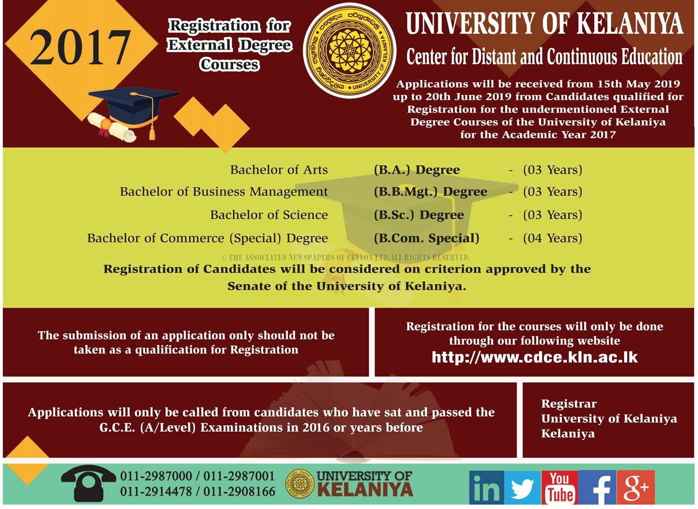 Bachelor Of Arts Bachelor Of Business Management Bachelor Of Science