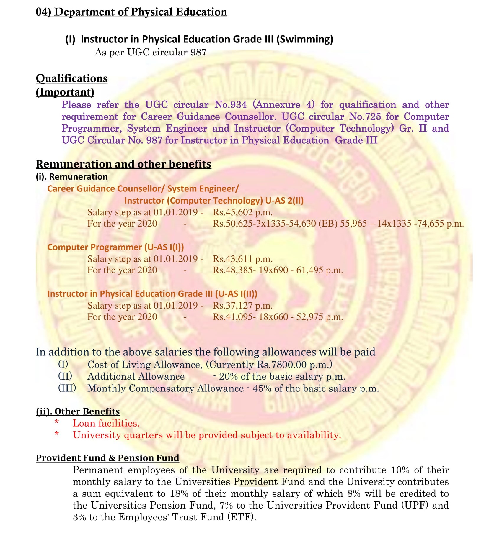 Career Guidance Counsellor, Computer Programmer, System Engineer, Instructor - University of Peradeniya