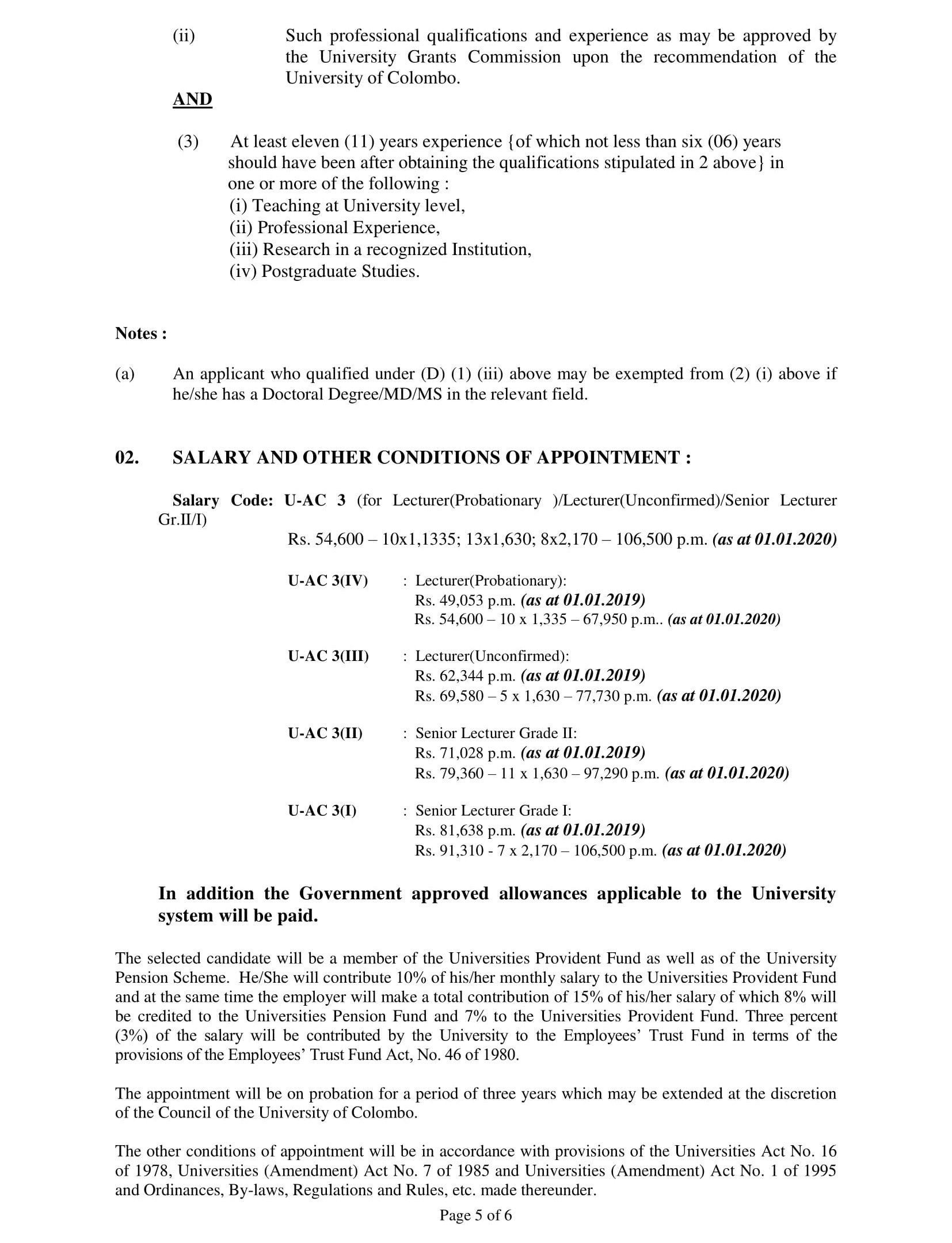 Senior Lecturer, Lecturer - Department of Pharmacology - University of Colombo