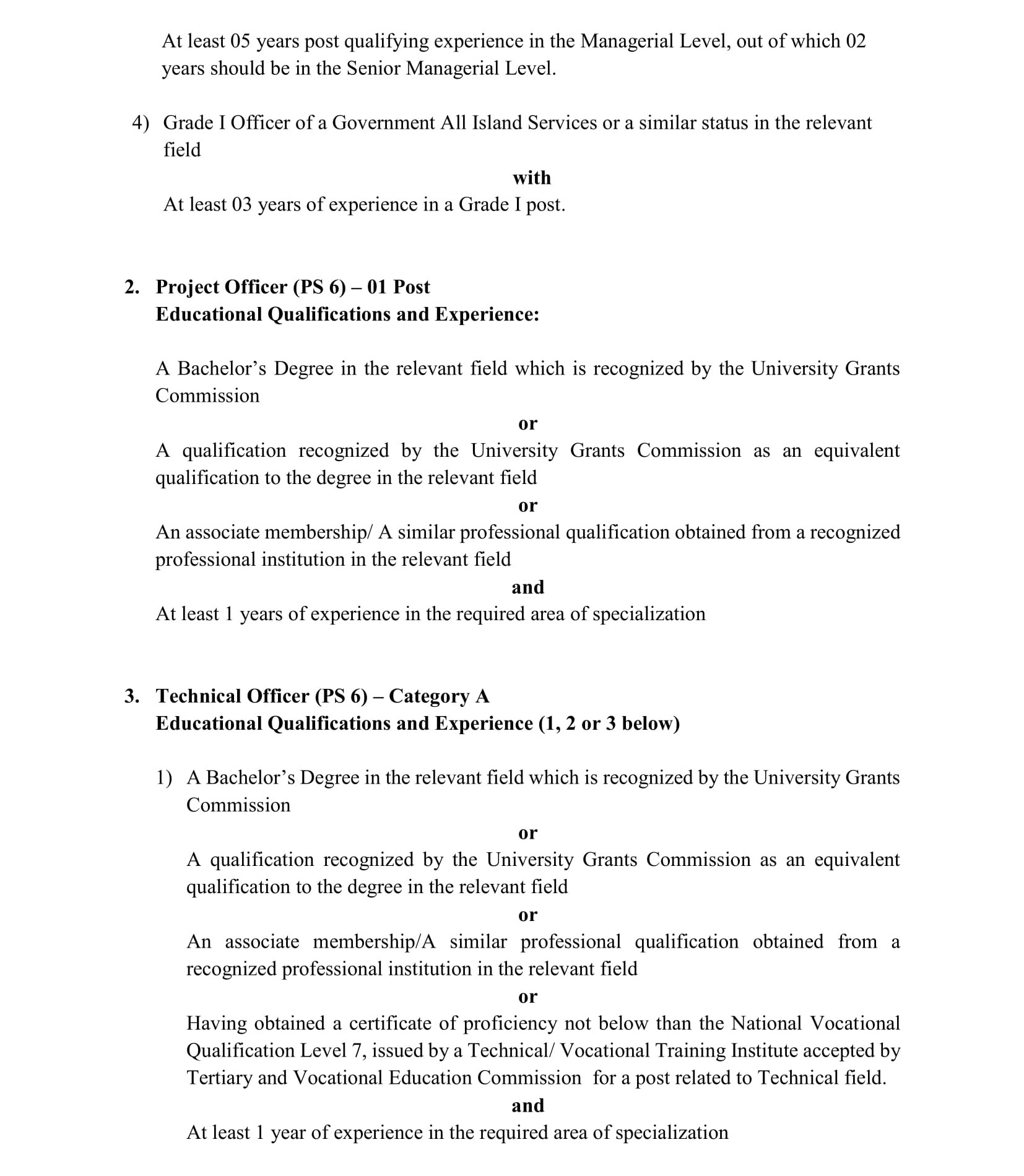 Management Assistant, Office Assistant, Financial Assistant, Technical Officer, Project Officer, Deputy Project Director - Ministry of Internal & Home Affairs & Provincial Councils & Local Government