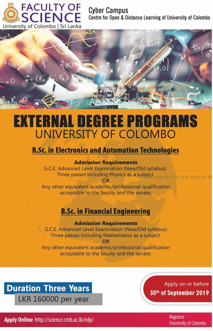 External Degree Programs - University of Colombo